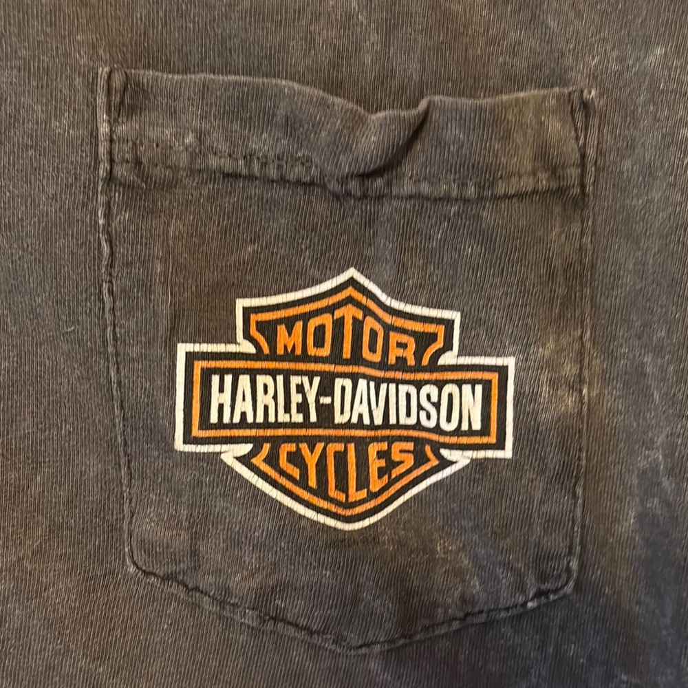 Harley-Davidson Black Short Sleeve Tee Relaxed Fit - Picture 3 of 6